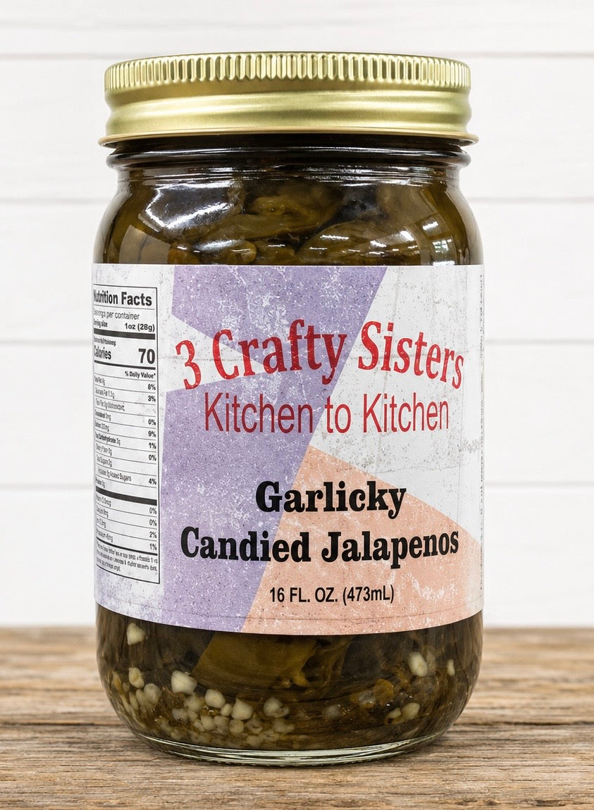 Garlicky Candied Jalapenos
